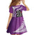 Personalised New Zealand Darts Family Matching Mermaid Dress and Hawaiian Shirt Aotearoa Fern Mix Paua Shell Manaia - Purple