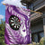 Personalised New Zealand Darts Garden Flag Aotearoa Fern Mix Paua Shell Manaia - Purple