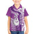 Personalised New Zealand Darts Kid Hawaiian Shirt Aotearoa Fern Mix Paua Shell Manaia - Purple