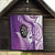 Personalised New Zealand Darts Quilt Aotearoa Fern Mix Paua Shell Manaia - Purple