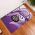 Personalised New Zealand Darts Rubber Doormat Aotearoa Fern Mix Paua Shell Manaia - Purple