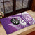 Personalised New Zealand Darts Rubber Doormat Aotearoa Fern Mix Paua Shell Manaia - Purple