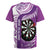 Personalised New Zealand Darts Rugby Jersey Aotearoa Fern Mix Paua Shell Manaia - Purple