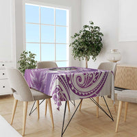 Personalised New Zealand Darts Tablecloth Aotearoa Fern Mix Paua Shell Manaia - Purple LT14 - Polynesian Pride