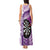 Personalised New Zealand Darts Tank Maxi Dress Aotearoa Fern Mix Paua Shell Manaia - Purple