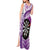 Personalised New Zealand Darts Tank Maxi Dress Aotearoa Fern Mix Paua Shell Manaia - Purple