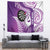 Personalised New Zealand Darts Tapestry Aotearoa Fern Mix Paua Shell Manaia - Purple