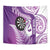 Personalised New Zealand Darts Tapestry Aotearoa Fern Mix Paua Shell Manaia - Purple