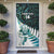 New Zealand Silver Fern Rugby Custom Door Cover Go All Black Turquoise Maori Paua Shell - Polynesian Pride