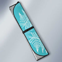 New Zealand Silver Fern Rugby Custom Auto Sun Shade Go Aotearoa Champions Turquoise Version - Polynesian Pride