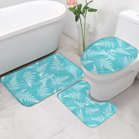 New Zealand Silver Fern Rugby Custom Bathroom Set Go Aotearoa Champions Turquoise Version - Polynesian Pride