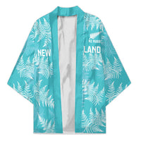 New Zealand Silver Fern Rugby Custom Kimono Go Aotearoa Champions Turquoise Version - Polynesian Pride