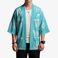 New Zealand Silver Fern Rugby Custom Kimono Go Aotearoa Champions Turquoise Version - Polynesian Pride