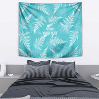 New Zealand Silver Fern Rugby Custom Tapestry Go Aotearoa Champions Turquoise Version - Polynesian Pride