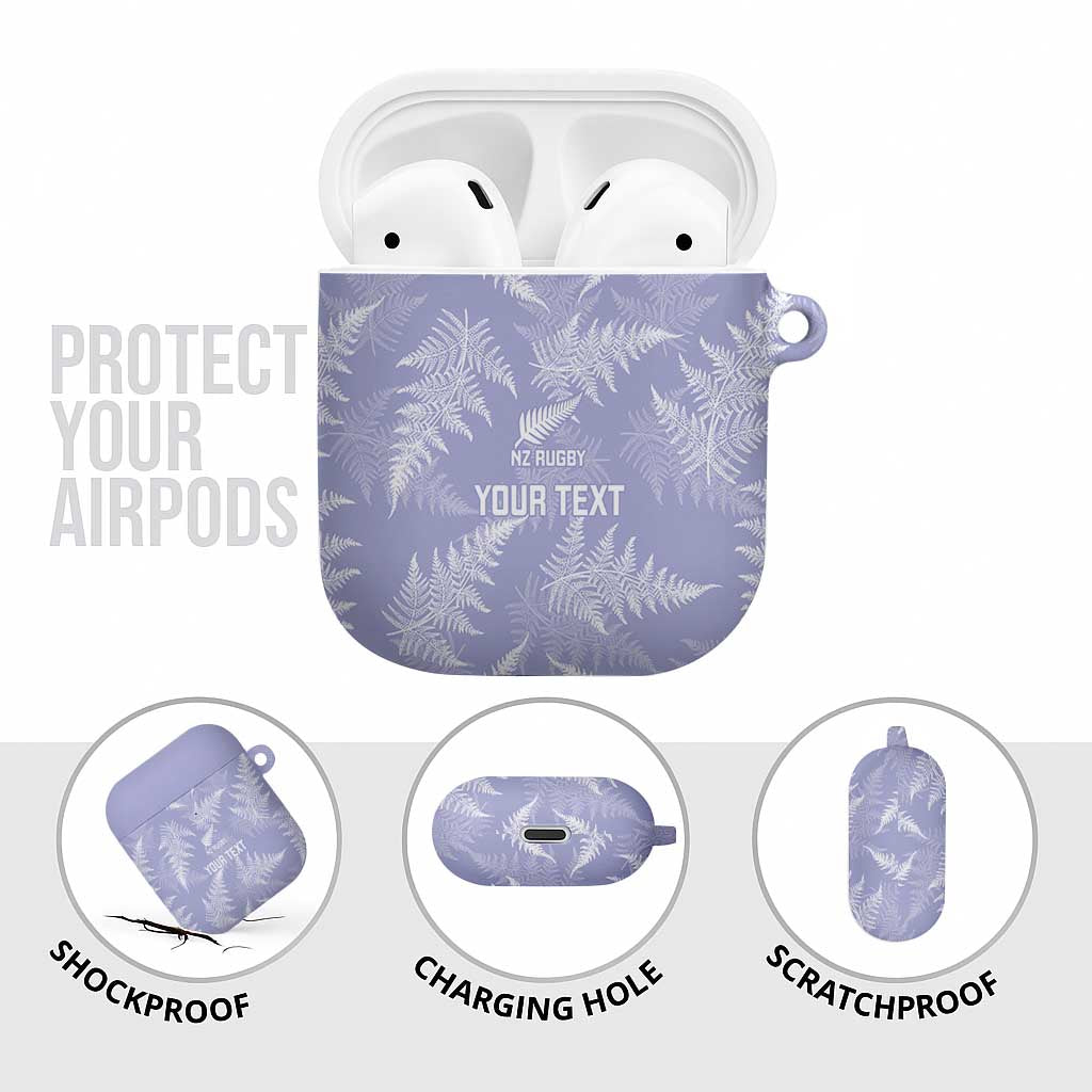 New Zealand Silver Fern Rugby Custom AirPods Case Go Aotearoa Champions Purple Version - Polynesian Pride