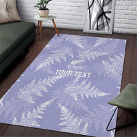 New Zealand Silver Fern Rugby Custom Area Rug Go Aotearoa Champions Purple Version - Polynesian Pride