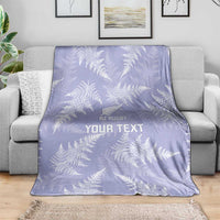 New Zealand Silver Fern Rugby Custom Blanket Go Aotearoa Champions Purple Version - Polynesian Pride