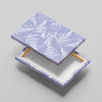 New Zealand Silver Fern Rugby Custom Canvas Wall Art Go Aotearoa Champions Purple Version - Polynesian Pride