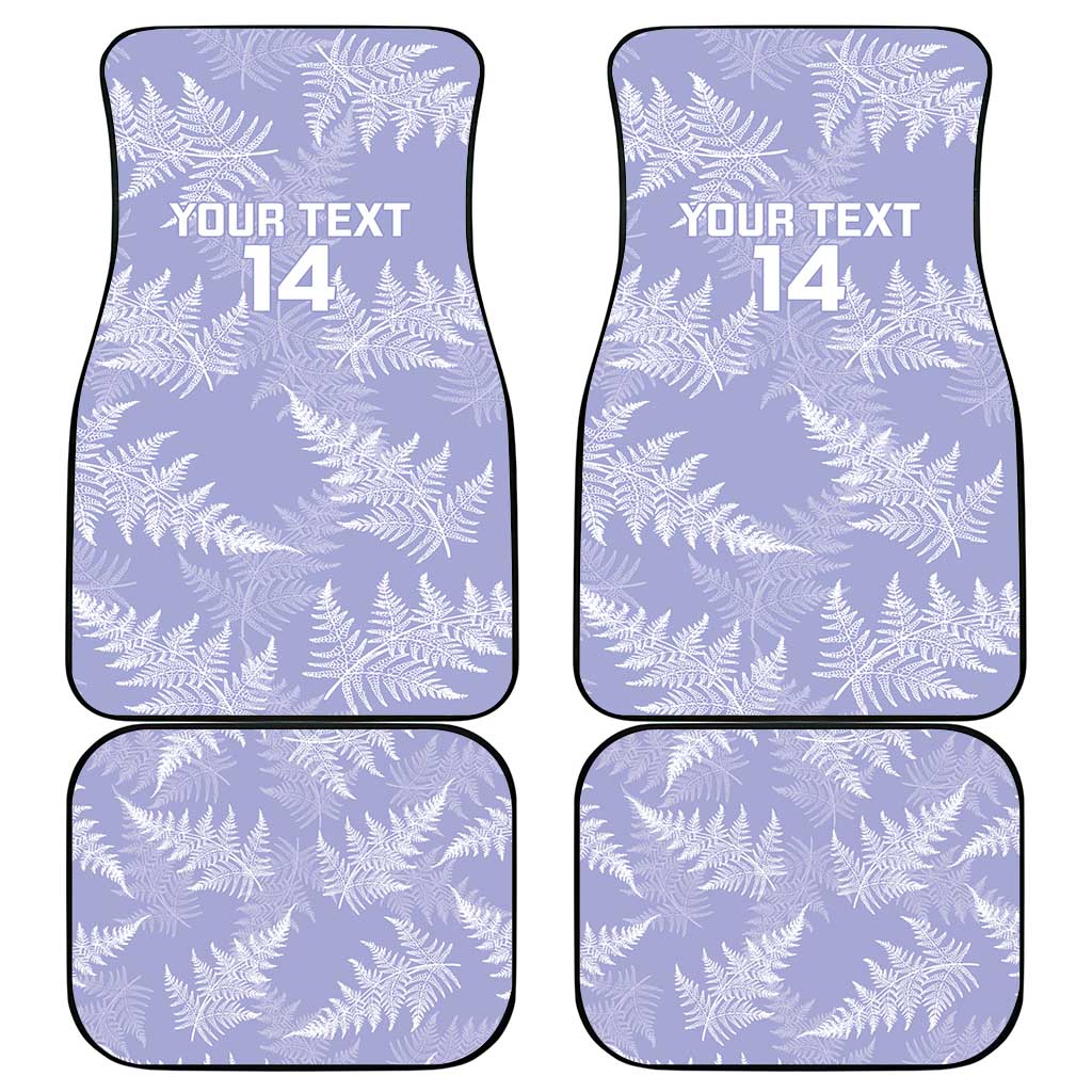 New Zealand Silver Fern Rugby Custom Car Mats Go Aotearoa Champions Purple Version - Polynesian Pride