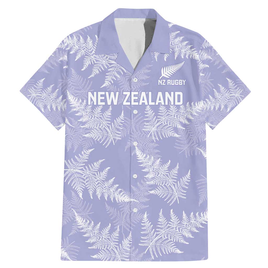 New Zealand Silver Fern Rugby Custom Family Matching Mermaid Dress and Hawaiian Shirt Go Aotearoa Champions Purple Version - Polynesian Pride