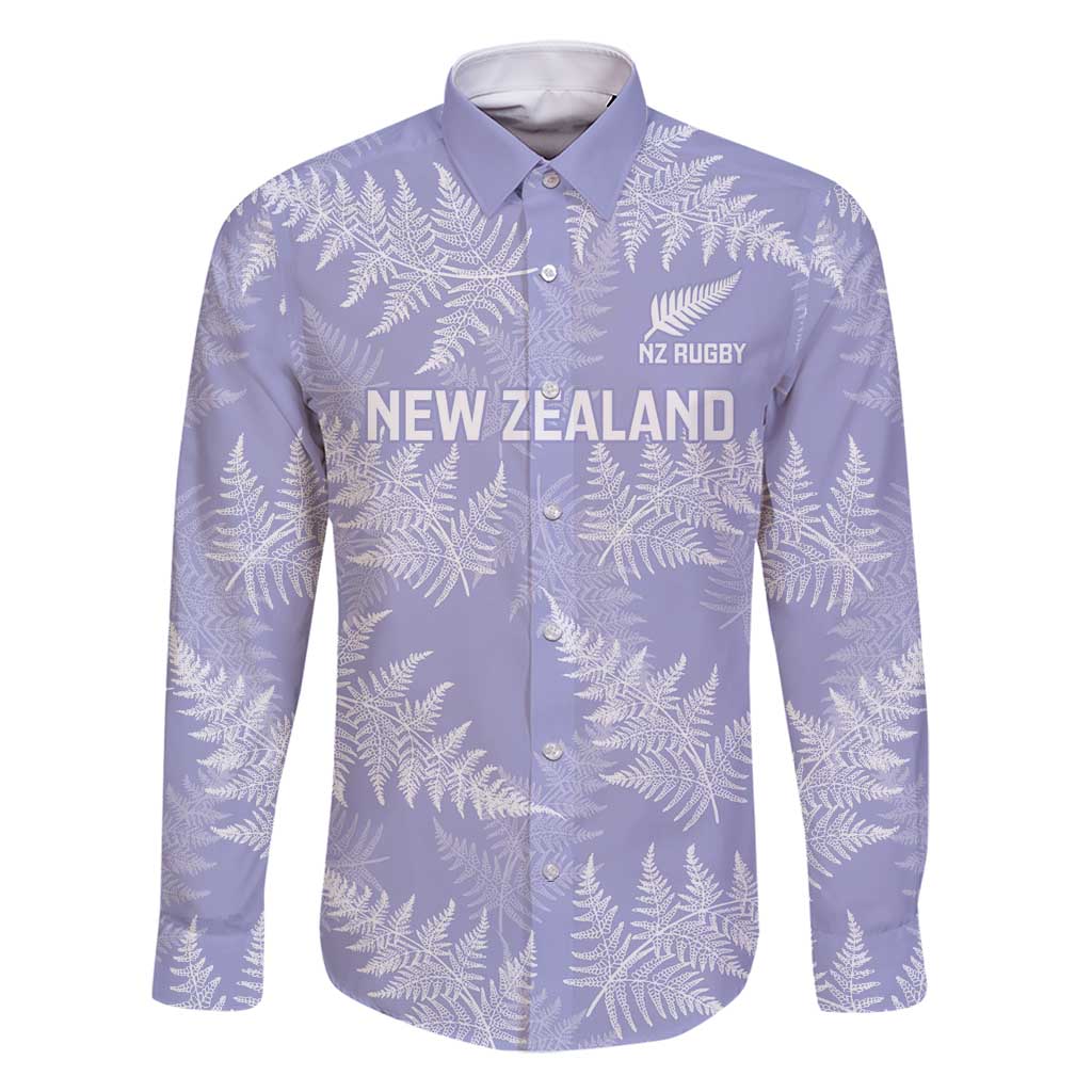 New Zealand Silver Fern Rugby Custom Family Matching Mermaid Dress and Hawaiian Shirt Go Aotearoa Champions Purple Version - Polynesian Pride