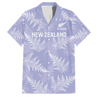 New Zealand Silver Fern Rugby Custom Family Matching Short Sleeve Bodycon Dress and Hawaiian Shirt Go Aotearoa Champions Purple Version - Polynesian Pride