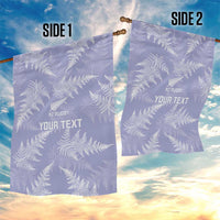 New Zealand Silver Fern Rugby Custom Garden Flag Go Aotearoa Champions Purple Version - Polynesian Pride