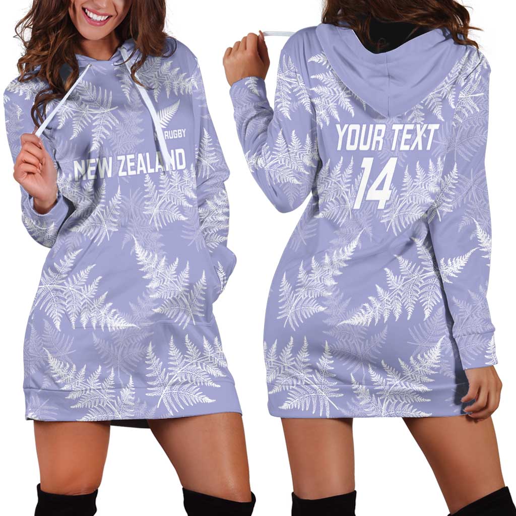 New Zealand Silver Fern Rugby Custom Hoodie Dress Go Aotearoa Champions Purple Version - Polynesian Pride