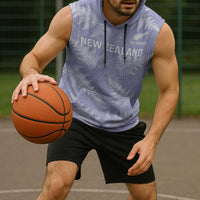 New Zealand Silver Fern Rugby Custom Sleeveless Hoodie Go Aotearoa Champions Purple Version - Polynesian Pride