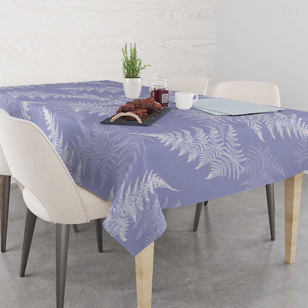New Zealand Silver Fern Rugby Custom Tablecloth Go Aotearoa Champions Purple Version - Polynesian Pride