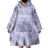 New Zealand Silver Fern Rugby Custom Wearable Blanket Hoodie Go Aotearoa Champions Purple Version - Polynesian Pride
