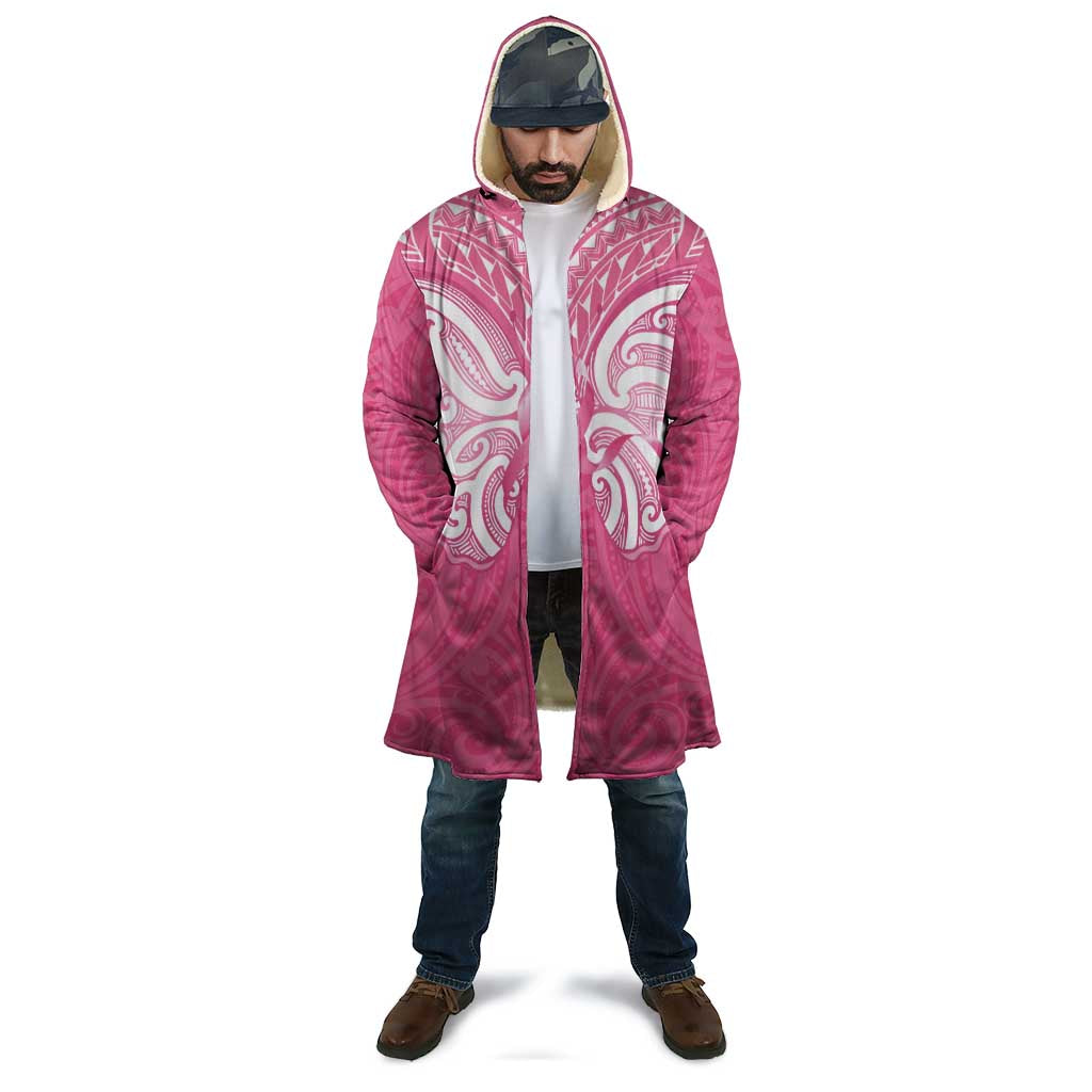 New Zealand Breast Cancer Awareness Cloak Maori Butterfly Pink Ribbon - Polynesian Pride