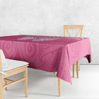 New Zealand Breast Cancer Awareness Tablecloth Maori Butterfly Pink Ribbon LT14 - Polynesian Pride
