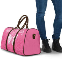 New Zealand Breast Cancer Awareness Travel Bag Maori Butterfly Pink Ribbon - Polynesian Pride