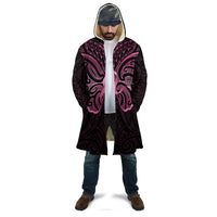 New Zealand Breast Cancer Awareness Cloak Maori Butterfly Pink Ribbon Black Version - Polynesian Pride