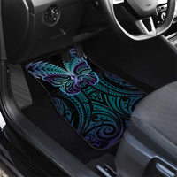 Suicide Prevention New Zealand Car Mats Aotearoa Maori Butterfly Mix Silver Fern - Polynesian Pride
