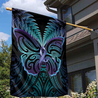 Suicide Prevention New Zealand Garden Flag Aotearoa Maori Butterfly Mix Silver Fern - Polynesian Pride