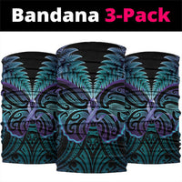 Suicide Prevention New Zealand Neck Gaiter Aotearoa Maori Butterfly Mix Silver Fern - Polynesian Pride