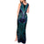 Suicide Prevention New Zealand Tank Maxi Dress Aotearoa Maori Butterfly Mix Silver Fern - Polynesian Pride