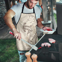 Beige Hawaii Apron Hammerhead Shark Tattoo Curve Polynesian LT14 - Polynesian Pride