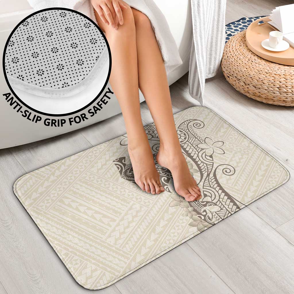 Beige Hawaii Bathroom Set Hammerhead Shark Tattoo Curve Polynesian LT14 - Polynesian Pride