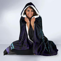 Personalised Polynesia Suicide Prevention Month Hooded Blanket Brave Strong Butterfly Teal Purple Ribbon LT14 - Polynesian Pride