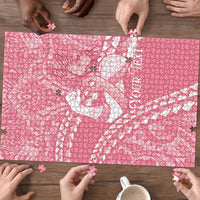 Personalised Polynesia Breast Cancer Awareness Puzzle Brave Strong Butterfly Pink Ribbon LT14 - Polynesian Pride
