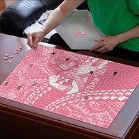 Personalised Polynesia Breast Cancer Awareness Puzzle Brave Strong Butterfly Pink Ribbon LT14 - Polynesian Pride