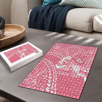 Personalised Polynesia Breast Cancer Awareness Puzzle Brave Strong Butterfly Pink Ribbon LT14 - Polynesian Pride
