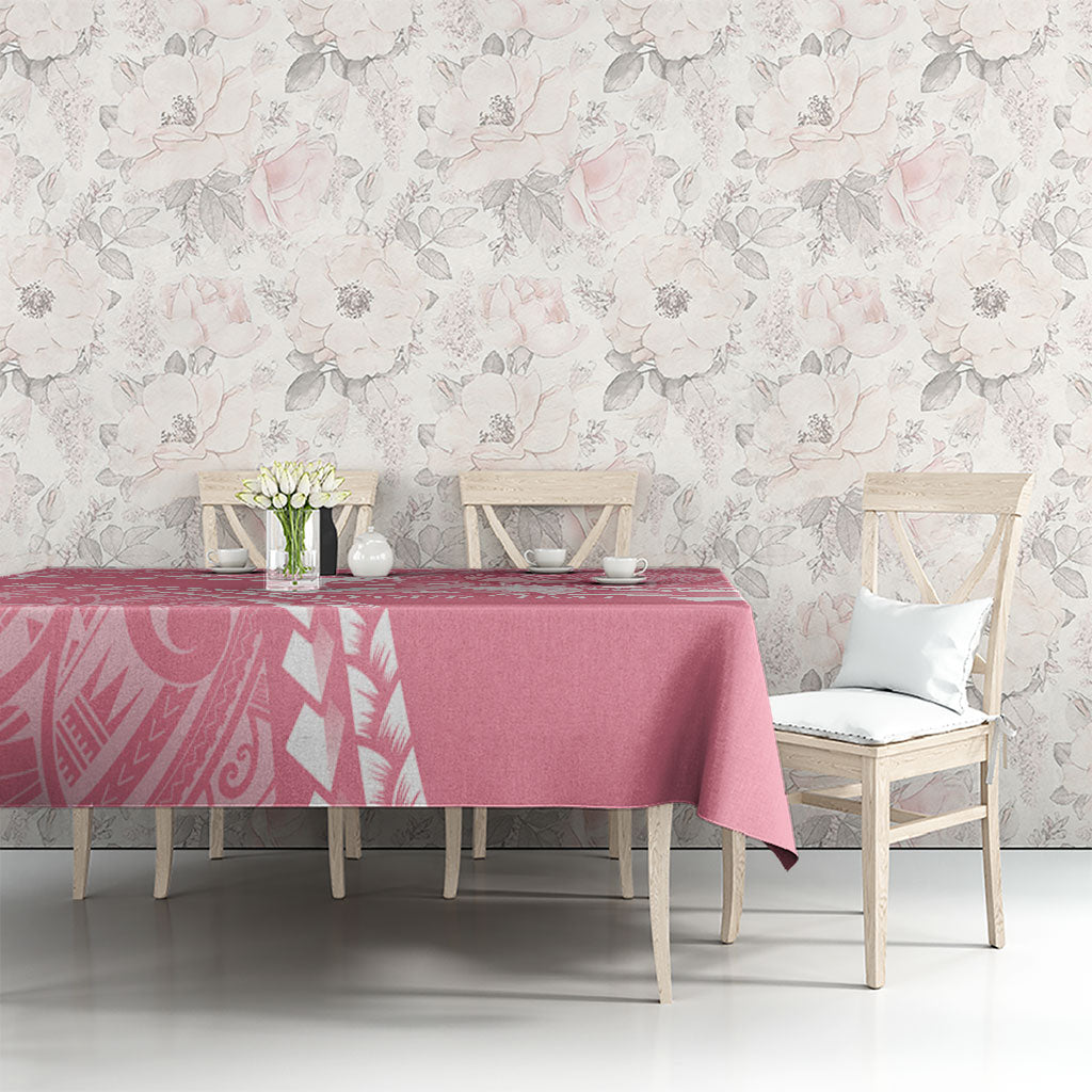 Personalised Polynesia Breast Cancer Awareness Tablecloth Brave Strong Butterfly Pink Ribbon LT14 - Polynesian Pride