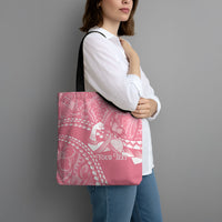 Personalised Polynesia Breast Cancer Awareness Tote Bag Brave Strong Butterfly Pink Ribbon LT14 - Polynesian Pride