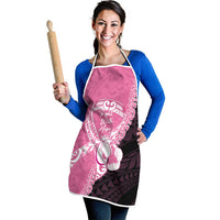 Polynesia Breast Cancer Awareness Apron Fight With Hope Pink Ribbon Boxing Gloves LT14 - Polynesian Pride