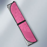 Polynesia Breast Cancer Awareness Auto Sun Shade Fight With Hope Pink Ribbon Boxing Gloves LT14 - Polynesian Pride