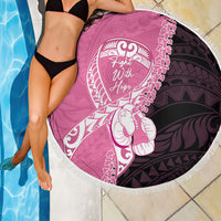 Polynesia Breast Cancer Awareness Beach Blanket Fight With Hope Pink Ribbon Boxing Gloves LT14 - Polynesian Pride